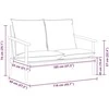 Dvivietė sofa, tikra oda ir akacijos mediena, ruda