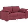 Dvivietė sofa Vyno raudona 160 cm audinys