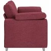 Dvivietė sofa Vyno raudona 160 cm audinys