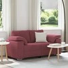 Dvivietė sofa Vyno raudona 160 cm audinys
