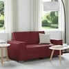 Dvivietė sofa Vyno raudona 160 cm Dirbtinė oda