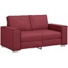 Dvivietė sofa Vyno raudona 160 cm Dirbtinė oda