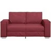 Dvivietė sofa Vyno raudona 160 cm Dirbtinė oda