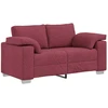 Dvivietė sofa Vyno raudona 160 cm audinys