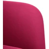 Dvivietė sofa, vyno raudonumo, 109 cm, aksominė