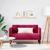Dvivietė sofa, vyno raudonumo, 111 cm, aksominė
