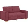 Dvivietė sofa, vyno raudonumo, 160x78x84 cm, audinys