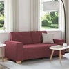 Dvivietė sofa, vyno raudonumo, 180x78x84 cm, audinys