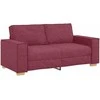 Dvivietė sofa, vyno raudonumo, 180x78x84 cm, audinys