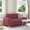 Dvivietė sofa, vyno raudonumo, 160x77x82 cm, audinys