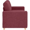 Dvivietė sofa, vyno raudonumo, 160x77x82 cm, audinys