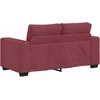 Dvivietė sofa, vyno raudonumo, 160x77x82 cm, audinys