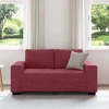 Dvivietė sofa, vyno raudonumo, 160x77x82 cm, audinys