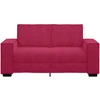 Dvivietė sofa, vyno raudonumo, 160x78x84 cm, aksominė
