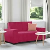 Dvivietė sofa, vyno raudonumo, 160x78x84 cm, aksominė