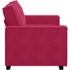 Dvivietė sofa, vyno raudonumo, 160x78x84 cm, aksominė