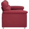 Dvivietė sofa, vyno raudonumo, 160x81x84 cm, dirbtinė oda