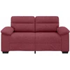 Dvivietė sofa, vyno raudonumo, 160x81x84 cm, audinys