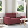 Dvivietė sofa, vyno raudonumo, 160x81x84 cm, audinys