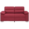 Dvivietė sofa, vyno raudonumo, 160x81x84 cm, dirbtinė oda