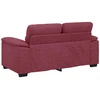 Dvivietė sofa, vyno raudonumo, 160x81x84 cm, audinys