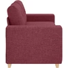 Dvivietė sofa, vyno raudonumo, 180x77x82 cm, audinys
