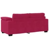 Dvivietė sofa, vyno raudonumo, 180x77x82 cm, aksominė