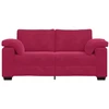 Dvivietė sofa, vyno raudonumo, 180x77x82 cm, aksominė