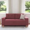 Dvivietė sofa, vyno raudonumo, 180x77x82 cm, audinys