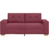 Dvivietė sofa, vyno raudonumo, 180x77x82 cm, audinys