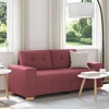 Dvivietė sofa, vyno raudonumo, 180x77x82 cm, audinys