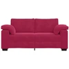 Dvivietė sofa, vyno raudonumo, 180x77x82 cm, aksominė