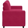 Dvivietė sofa, vyno raudonumo, 180x77x82 cm, aksominė