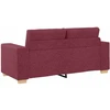Dvivietė sofa, vyno raudonumo, 180x77x82 cm, audinys