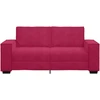 Dvivietė sofa, vyno raudonumo, 180x78x84 cm, aksominė