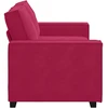 Dvivietė sofa, vyno raudonumo, 180x78x84 cm, aksominė