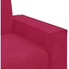 Dvivietė sofa, vyno raudonumo, 180x78x84 cm, aksominė