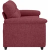 Dvivietė sofa, vyno raudonumo, 180x81x84 cm, audinys