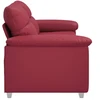 Dvivietė sofa, vyno raudonumo, 180x81x84 cm, dirbtinė oda