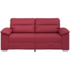 Dvivietė sofa, vyno raudonumo, 180x81x84 cm, dirbtinė oda
