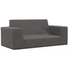 Dvivietė vaikiška sofa, antracito spalvos, minkštas pliušas