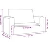 Dvivietė vaikiška sofa, mėlynos spalvos, minkštas pliušas