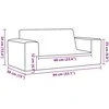 Dvivietė vaikiška sofa, šviesiai pilka, pliušas, su žvaigždėmis