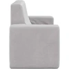 Dvivietė vaikiška sofa, šviesiai pilka, minkštas pliušas