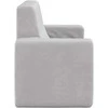 Dvivietė vaikiška sofa, šviesiai pilka, minkštas pliušas