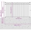 Dygliuota tvora BAARLO 200 x 116 cm