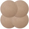 Džiuto paveikslai 4 pcs Natūrali Ø 30 cm 100% Tossa Džiutas
