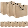 Džiuto piniginės 10 pcs Natūrali ir juoda 42 x 33 x 19 cm