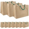 Džiuto piniginės 10 pcs Natūrali ir žalia 42 x 33 x 19 cm