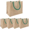 Džiuto piniginės 5 pcs Natūrali ir žalia 26 x 22 x 14 cm
